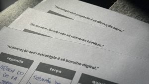 Planner com frases de Eduardo Campos sobre tecnologia, dados e automação